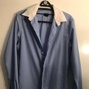 H&M Long Sleeve Dress Shirt Babyblue Color